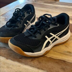 Asics Black and White Running Shoes